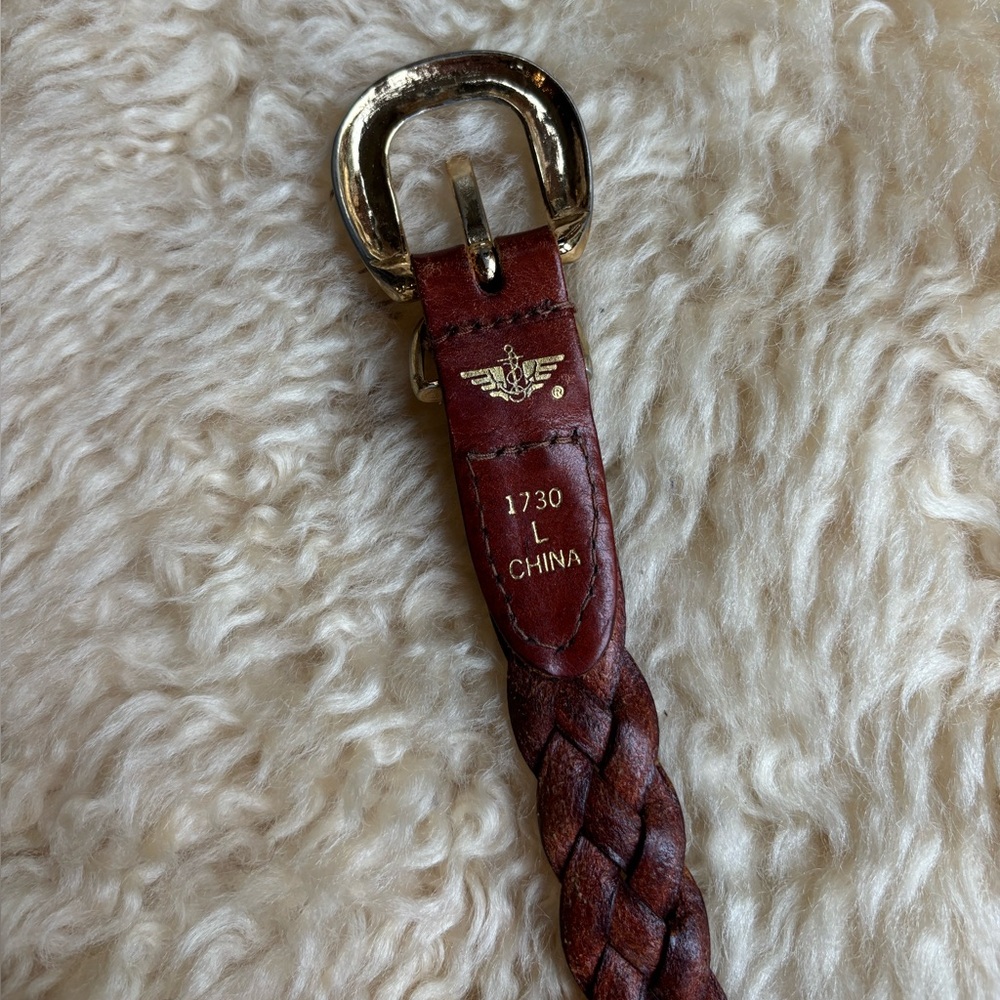 Vintage Braided Leather Belt - Picture 3 of 5